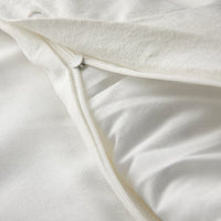 LENAST - Duvet cover 1 pillowcase for cot, white, 110x125/35x55 cm - best price from Maltashopper.com 30492303