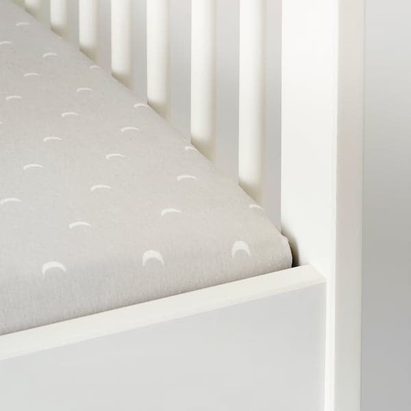 LENAST Sheet with bed corners - pois/Luna 60x120 cm - best price from Maltashopper.com 50457600