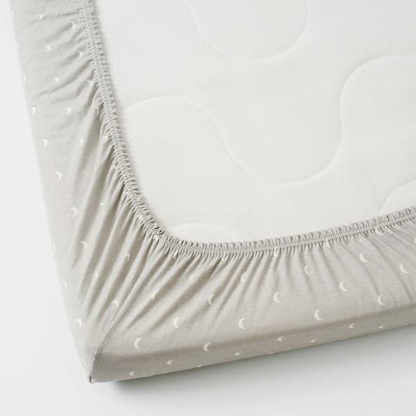 LENAST Sheet with bed corners - pois/Luna 60x120 cm - best price from Maltashopper.com 50457600