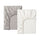 LENAST fitted sheet for cot, white/grey, 120x60 cm, 2 pack