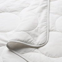 LENAST - Duvet for cot, white/grey, 110x125 cm - best price from Maltashopper.com 70373058