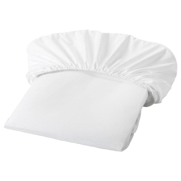 LENAST - Mattress protector, white, 60x120 cm - best price from Maltashopper.com 70373100