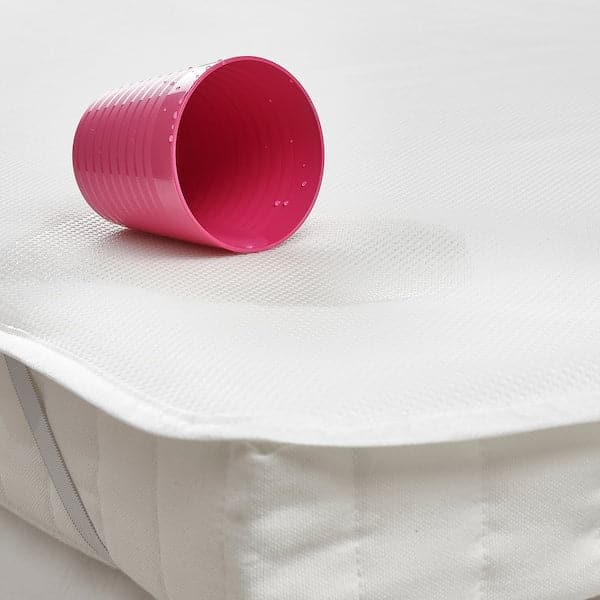 LENAST - Waterproof mattress protector, white, 70x160 cm - Premium Beds & Accessories from Ikea - Just €19.99! Shop now at Maltashopper.com