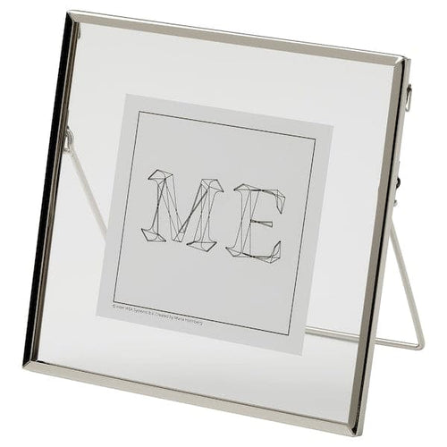 LERBODA - Frame, silver-colour, 16x16 cm