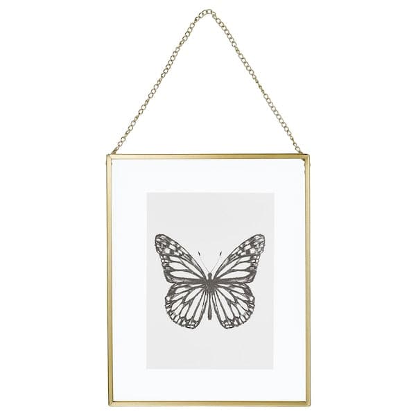 LERBODA - Frame, gold-colour, 20x25 cm