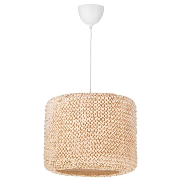 LERGRYN / HEMMA - Pendant lamp, beige/white