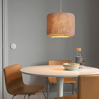 LERGRYN - Lamp shade, knitted beige/handmade, 42 cm - best price from Maltashopper.com 60496615