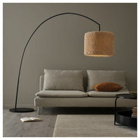 LERGRYN / SKAFTET Base for floor lamp, arched - beige/black , - best price from Maltashopper.com 79428184