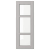 LERHYTTAN glass door, light grey, 30x80 cm