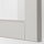 LERHYTTAN glass door, light grey, 40x80 cm