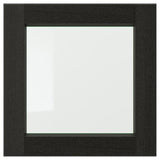 LERHYTTAN glass door, black stained, 40x40 cm