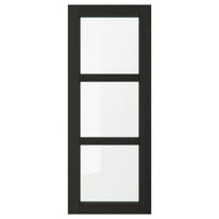 LERHYTTAN - Glass door, black stained, 40x100 cm - best price from Maltashopper.com 20356080
