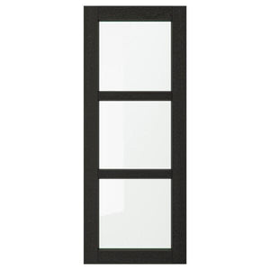 Ikea LERHYTTAN - Glass door, black stained, 40x100 cm