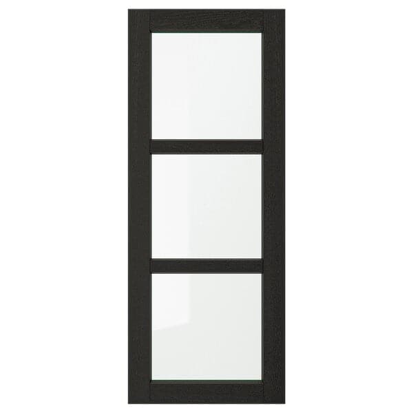 Ikea LERHYTTAN - Glass door, black stained, 40x100 cm