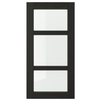 LERHYTTAN - Glass door, black stained, 40x80 cm - best price from Maltashopper.com 60356083