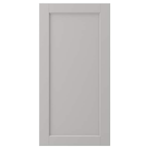 LERHYTTAN - Door, light grey, 40x80 cm