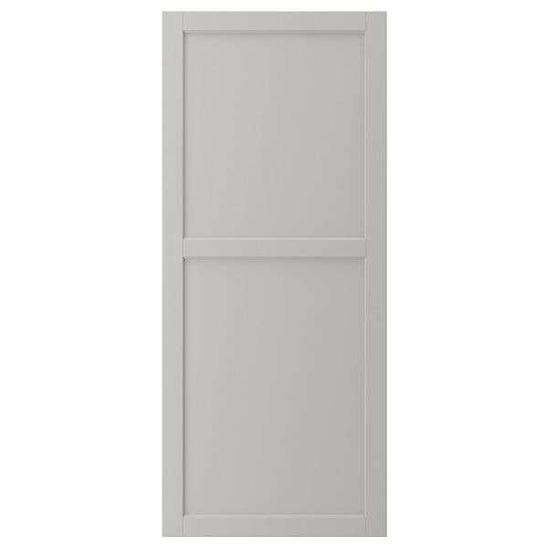 LERHYTTAN - Door, light grey, 60x140 cm