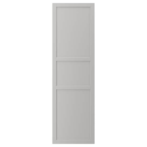 LERHYTTAN - Door, light grey, 60x200 cm