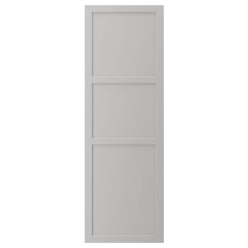 LERHYTTAN - Door, light grey, 60x180 cm