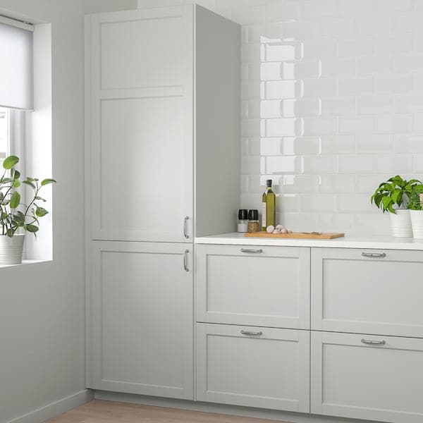 LERHYTTAN - Door, light grey, 60x180 cm - best price from Maltashopper.com 10461492