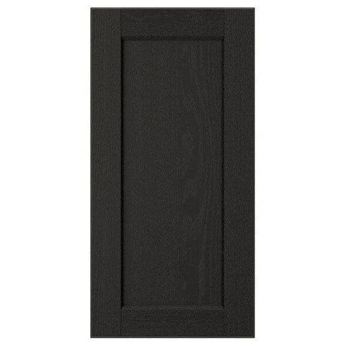 LERHYTTAN - Door, black stained, 30x60 cm