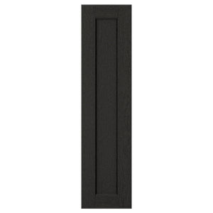 LERHYTTAN - Door, black stained, 20x80 cm - best price from Maltashopper.com 30356051