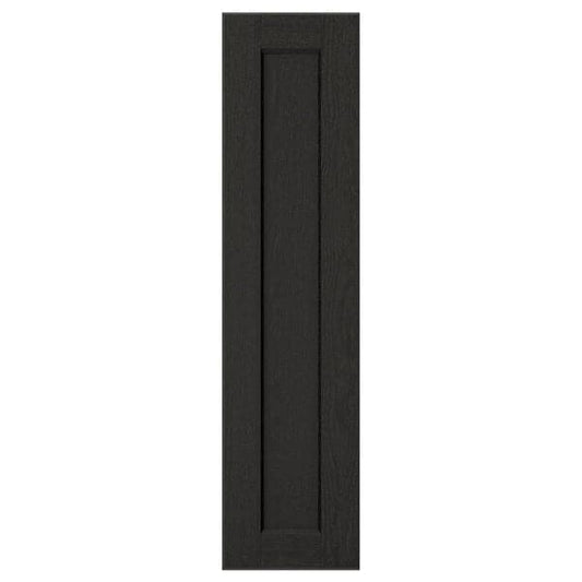 LERHYTTAN - Door, black stained, 20x80 cm - best price from Maltashopper.com 30356051