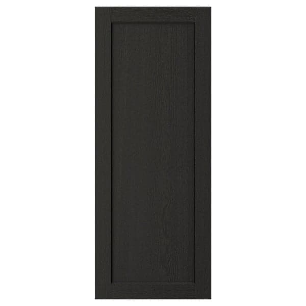 LERHYTTAN - Door, black stained, 40x100 cm