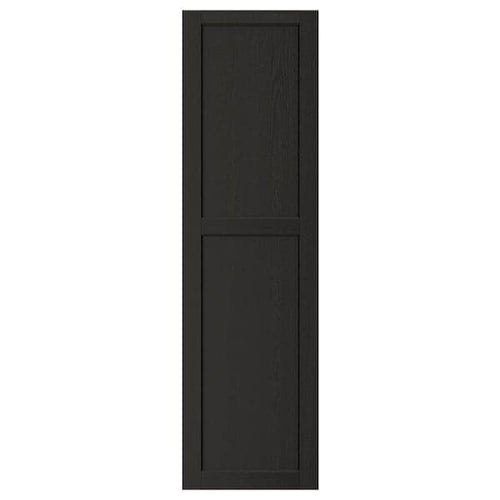 LERHYTTAN - Door, black stained, 40x140 cm