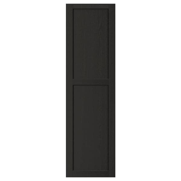 LERHYTTAN - Door, black stained, 40x140 cm