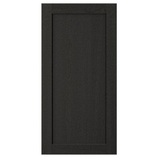 LERHYTTAN door, black stained, 40x80 cm