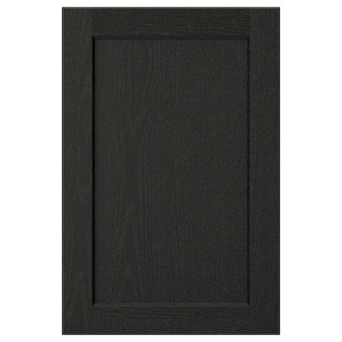 LERHYTTAN - Door, black stained, 40x60 cm