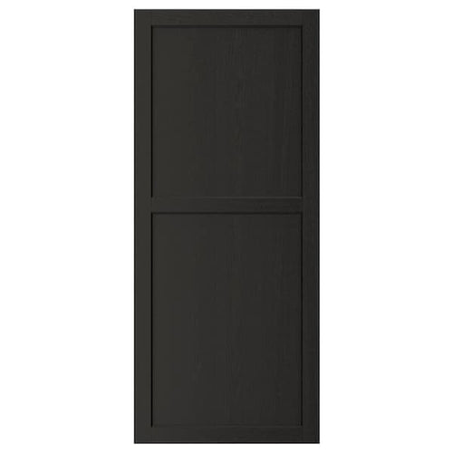 LERHYTTAN - Door, black stained, 60x140 cm