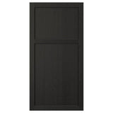 LERHYTTAN door, black stained, 60x120 cm