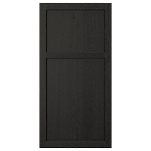 LERHYTTAN - Door, black stained, 60x120 cm