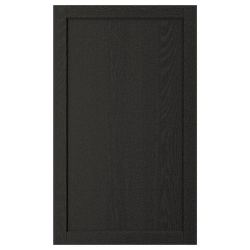 LERHYTTAN - Door, black stained, 60x100 cm
