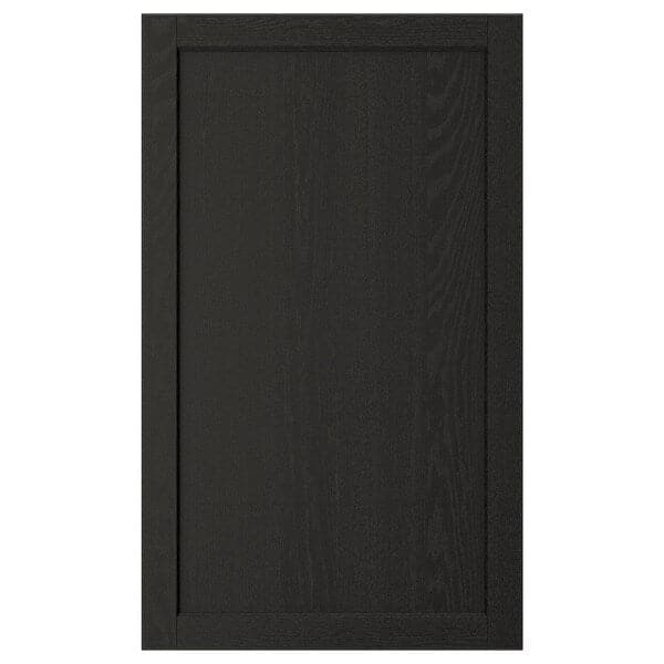 LERHYTTAN - Door, black stained, 60x100 cm