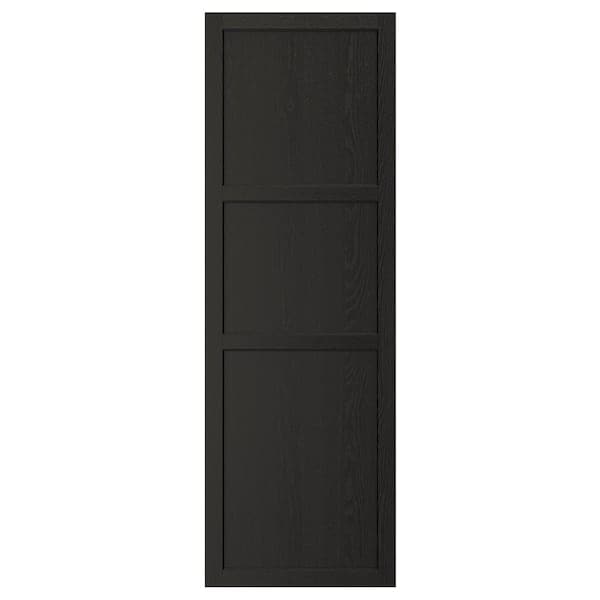 LERHYTTAN - Door, black stained, 60x180 cm