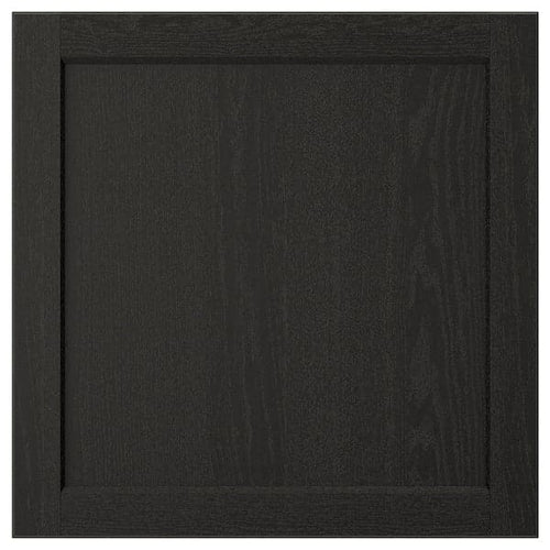 LERHYTTAN - Door, black stained, 60x60 cm