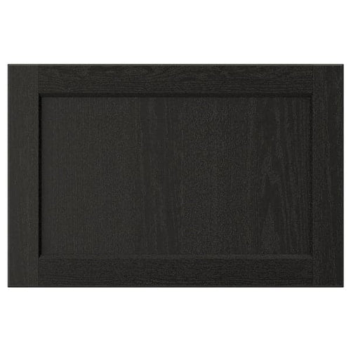 LERHYTTAN - Door, black stained, 60x40 cm