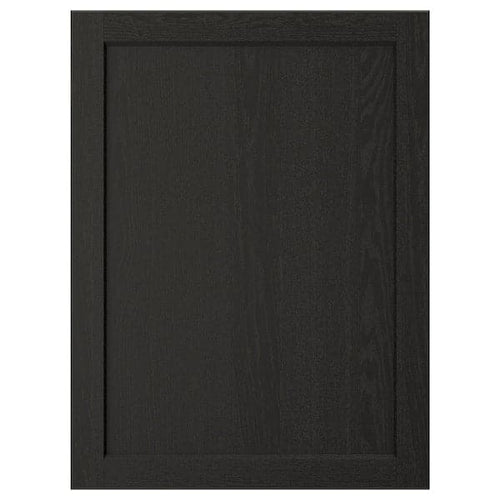 LERHYTTAN - Door, black stained, 60x80 cm