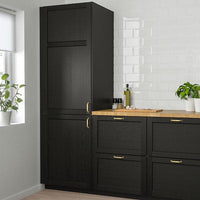 LERHYTTAN - Door, black stained, 40x200 cm - best price from Maltashopper.com 70356054