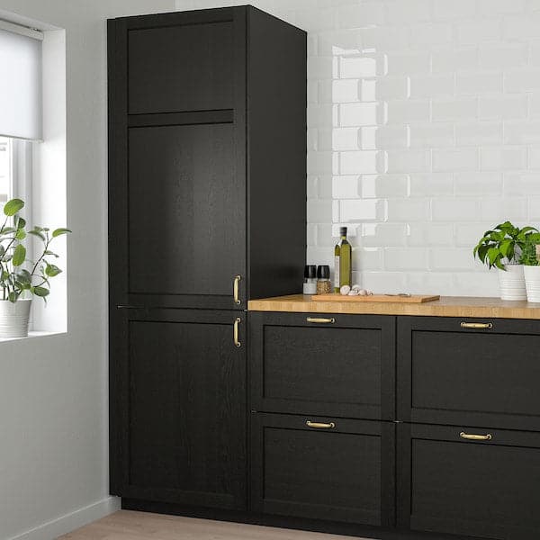 LERHYTTAN - Door, black stained - Premium Kitchen & Dining Furniture Sets from Ikea - Just €110.99! Shop now at Maltashopper.com