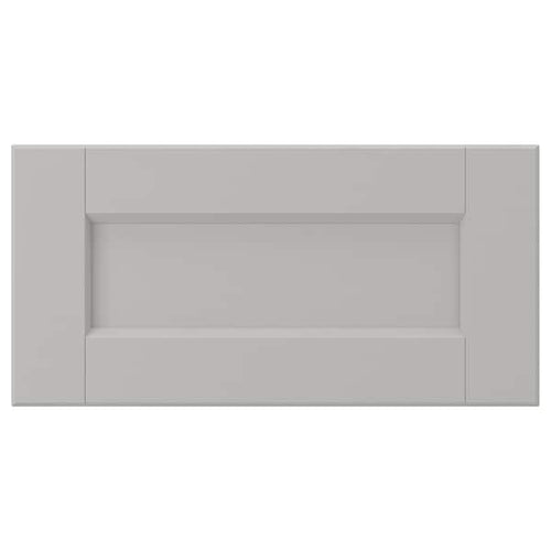 LERHYTTAN - Drawer front, light grey, 40x20 cm