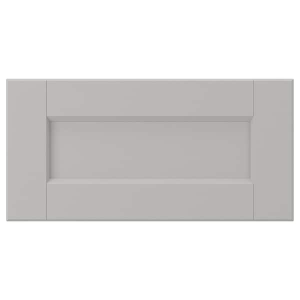 LERHYTTAN - Drawer front, light grey, 40x20 cm