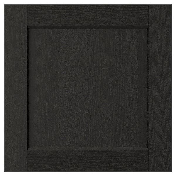 LERHYTTAN - Drawer front, black stained, 40x40 cm