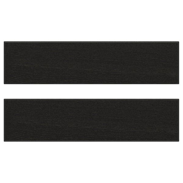 Ikea LERHYTTAN - Drawer front, black stained, 40x10 cm