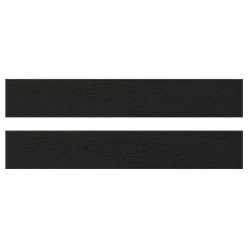 LERHYTTAN - Drawer front, black stained, 60x10 cm