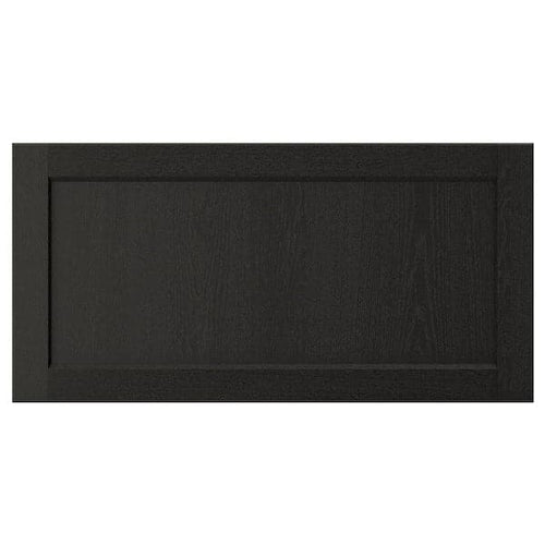 LERHYTTAN - Drawer front, black stained, 80x40 cm