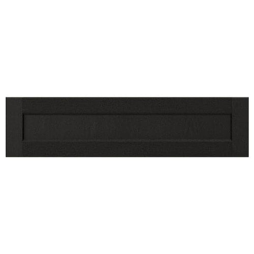 LERHYTTAN - Drawer front, black stained, 80x20 cm